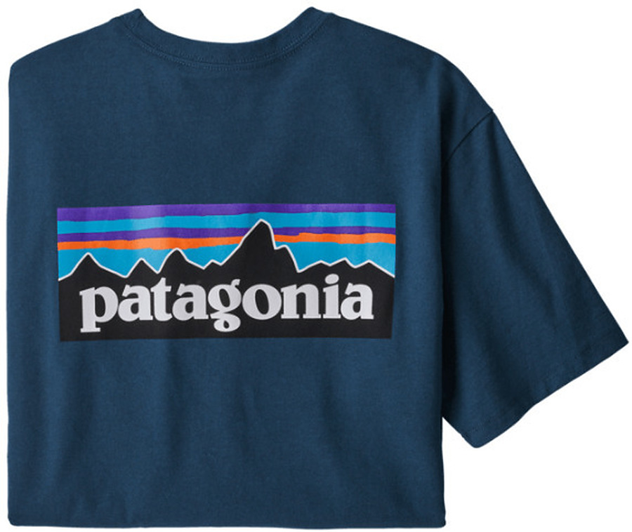 Patagonia Men's P-6 Logo Responsibili Tee Crater Blue - Image 1