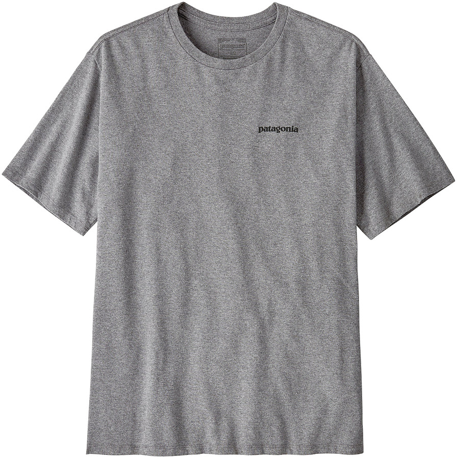 Patagonia Men's P-6 Logo Responsibili Tee Gravel Heather - Image 2