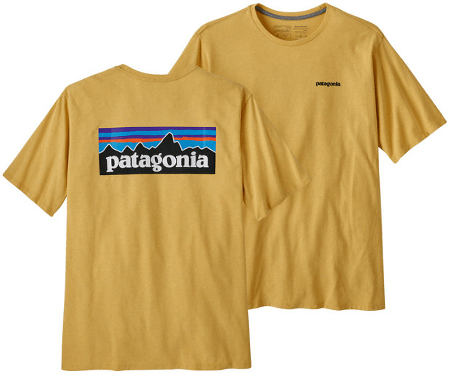 Patagonia Men's P-6 Logo Responsibili T-Shirt Surfboard Yellow - Image 1
