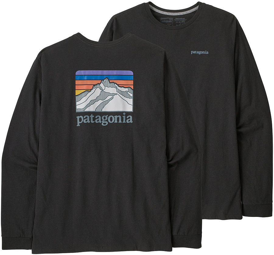 Patagonia Men's LS Line Logo Ridge Responsibili Ink Black - Image 1