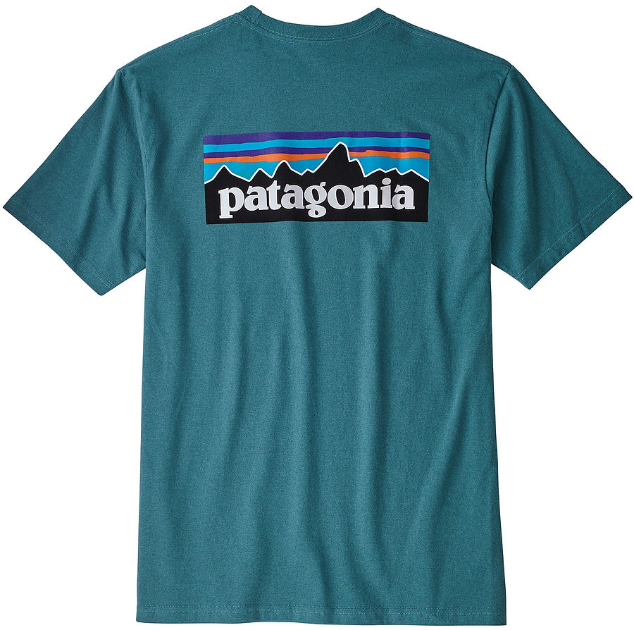 Patagonia Men`s P-6 Logo Responsibili T-Shirt Tasmanian Teal