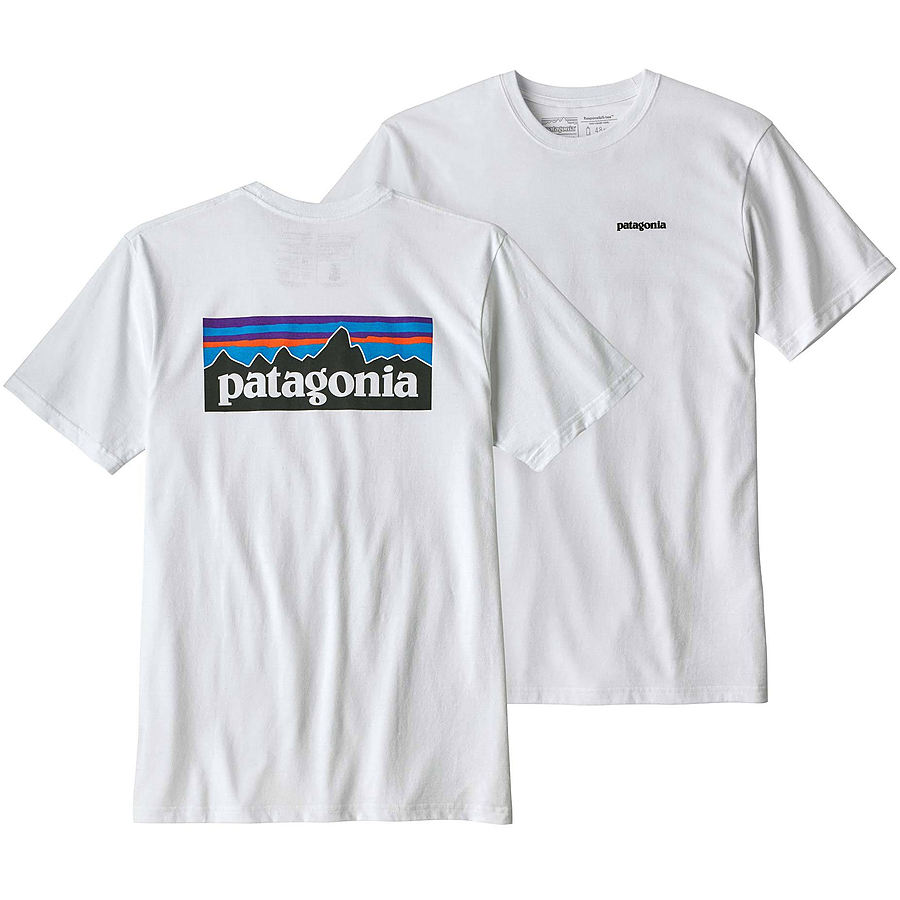 Patagonia Men's P-6 Logo Responsibili T-Shirt White - Image 1