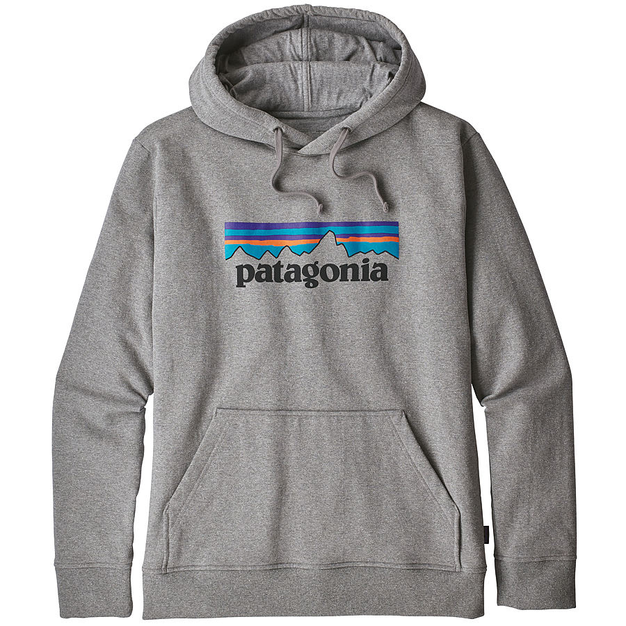 Patagonia Mens P-6 Logo Uprisal Hoody Gravel Heather - Image 1