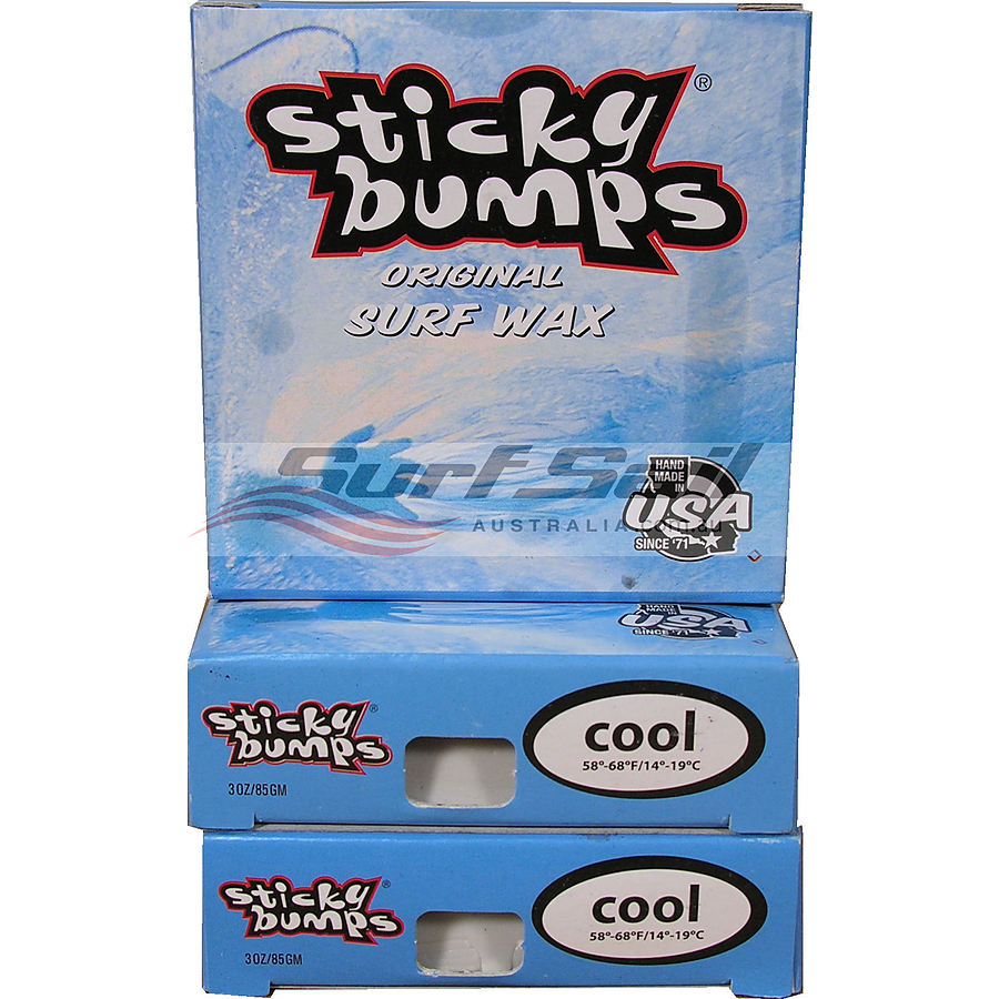 Sticky Bumps Cool Water Original Surf Wax 3 Pack - Image 1