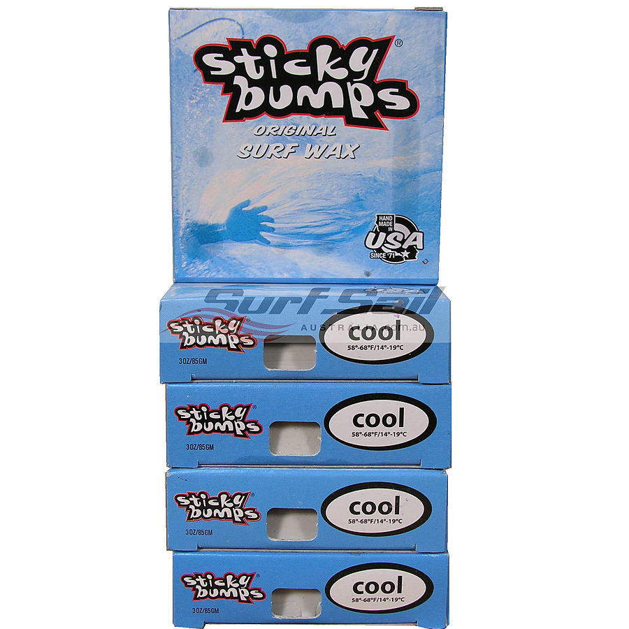 Sticky Bumps Cool Water Original Surf Wax 5 Pack - Image 1