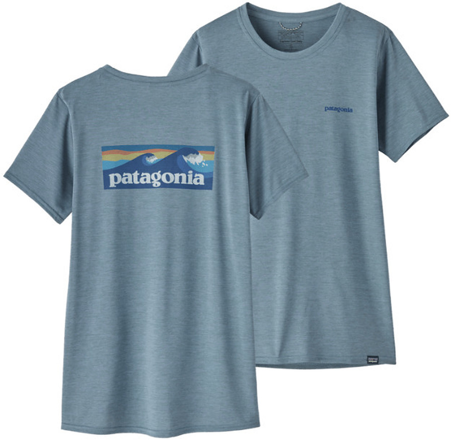 Patagonia W's Cap Cool Daily Graphic Shirt-Waters Light Plume Grey X-Dye - Image 1