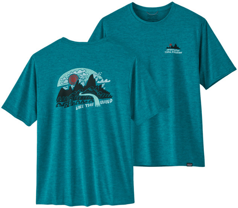 Patagonia M's Cap Cool Daily Graphic Shirt-Lands Belay Blue X-Dye - Image 1