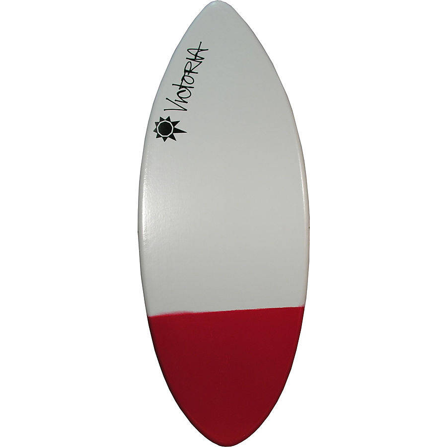 Victoria Skimboards Ultra White Red Tail Dip Medium Skimboard