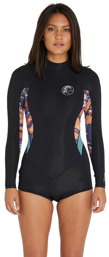 Oneill Bahia Ladies LS Mid Spring Navy Tropical - Image 1