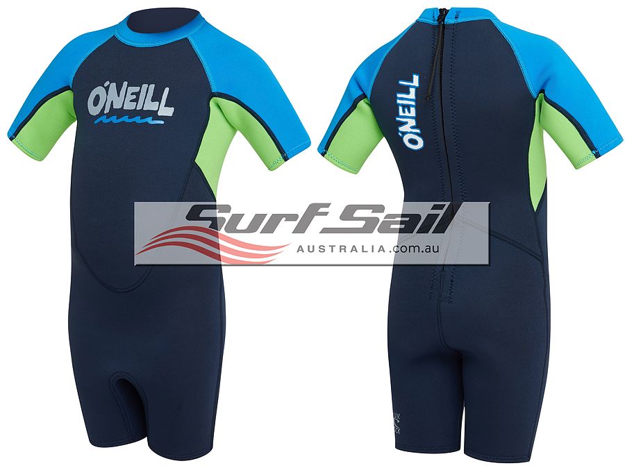 Oneill Toddler Reactor Spring Wetsuit Abyss Dayglo Brite Blue - Image 1