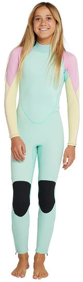 Oneill Girls Reactor II Full 3mm 2mm Aqua Fog Pink - Image 1