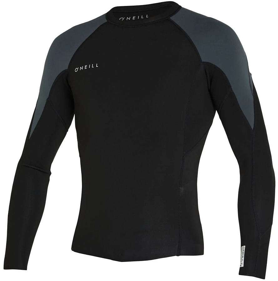 Oneill Reactor II Mens 1.5mm LS Wetsuit Jacket Black Graphite - Image 1