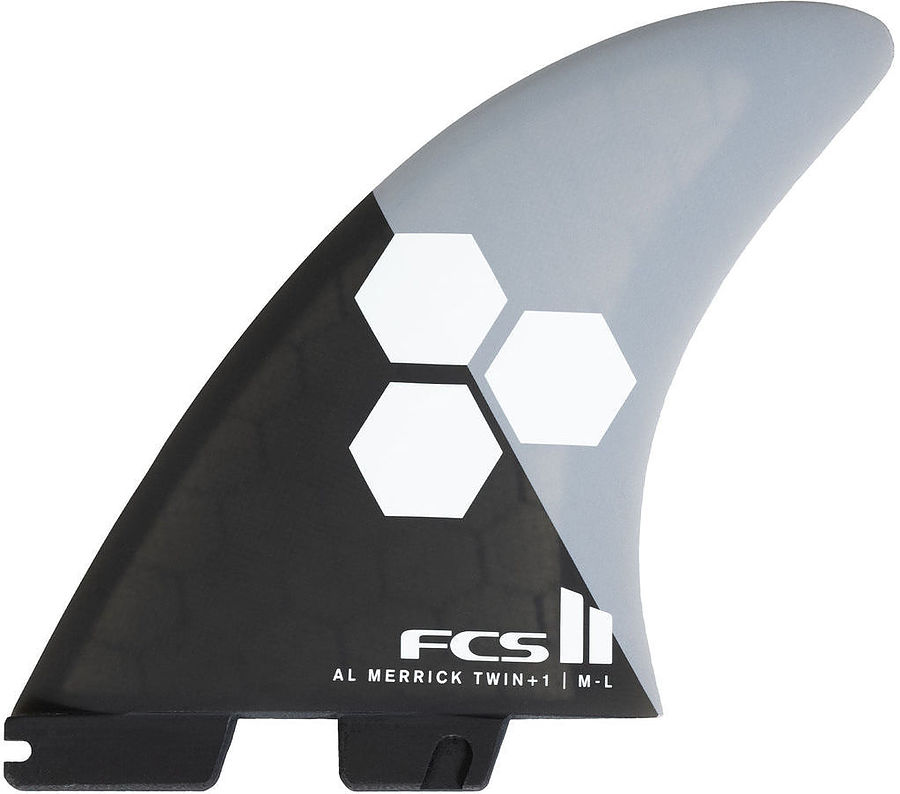 FCS II AM PC Twin+1 M-L Grey Charcoal Fin Set - Image 4