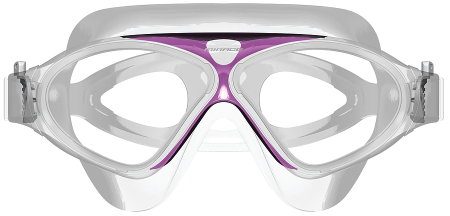 Cape Byron Lethal Swim Goggles Adult Clear Purple
