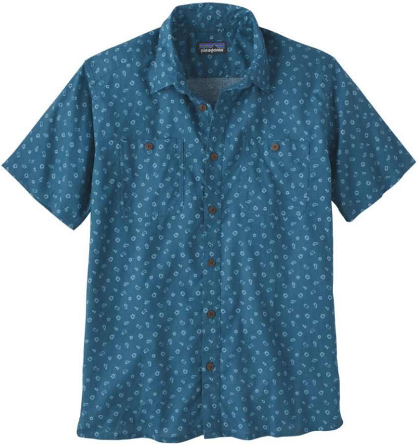 Patagonia Men's Daily Shirt Hexes Wavy Blue - Image 1