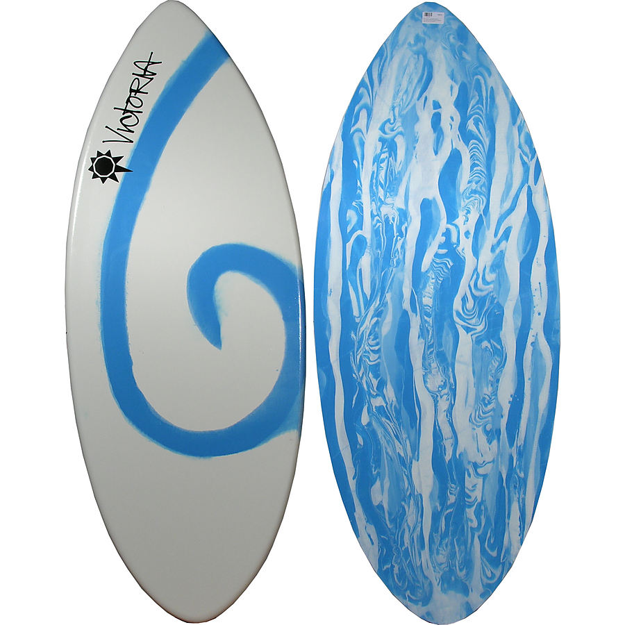 Victoria Skimboards Ultra White Blue Swirl Large Skimboard Skimboards