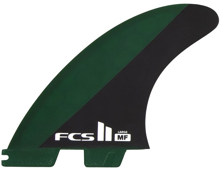 FCS II Mick Fanning PC Green Black Tri Fin Set - Image 1
