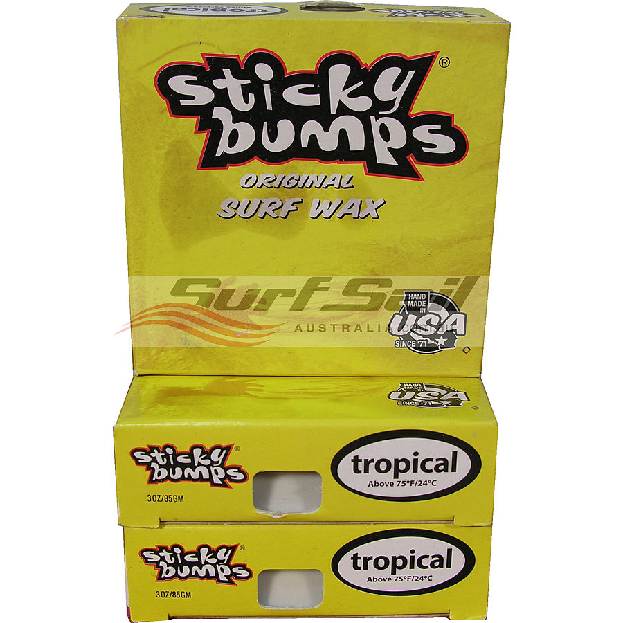 Sticky Bumps Tropical Water Original Surf Wax 3 Pack