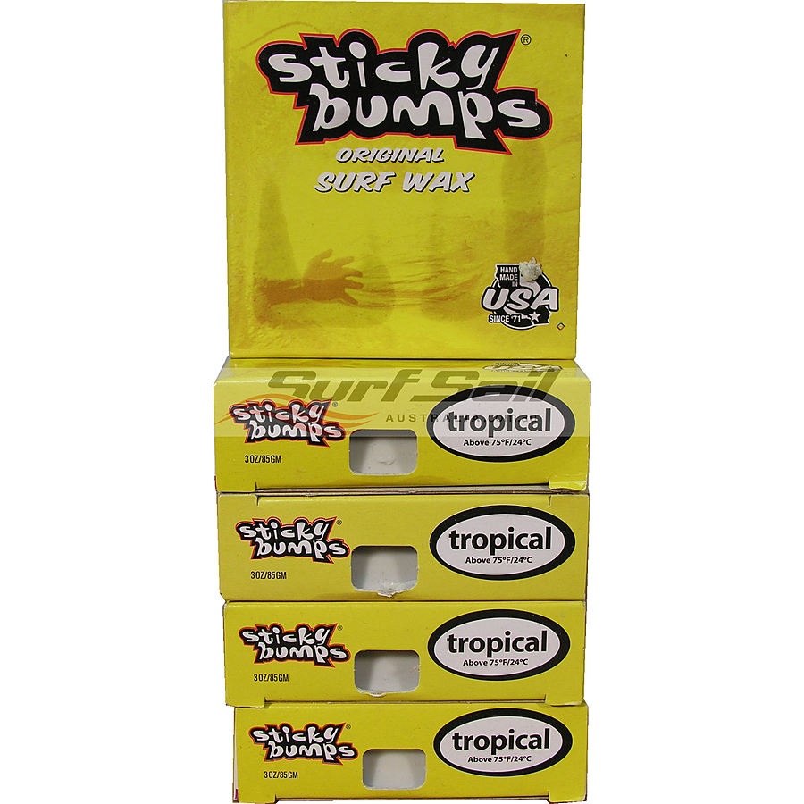Sticky Bumps Tropical Water Original Surf Wax 5 Pack