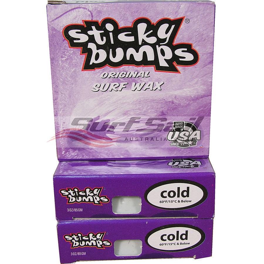 Sticky Bumps Cold Water Original Surf Wax 3 Pack - Image 1