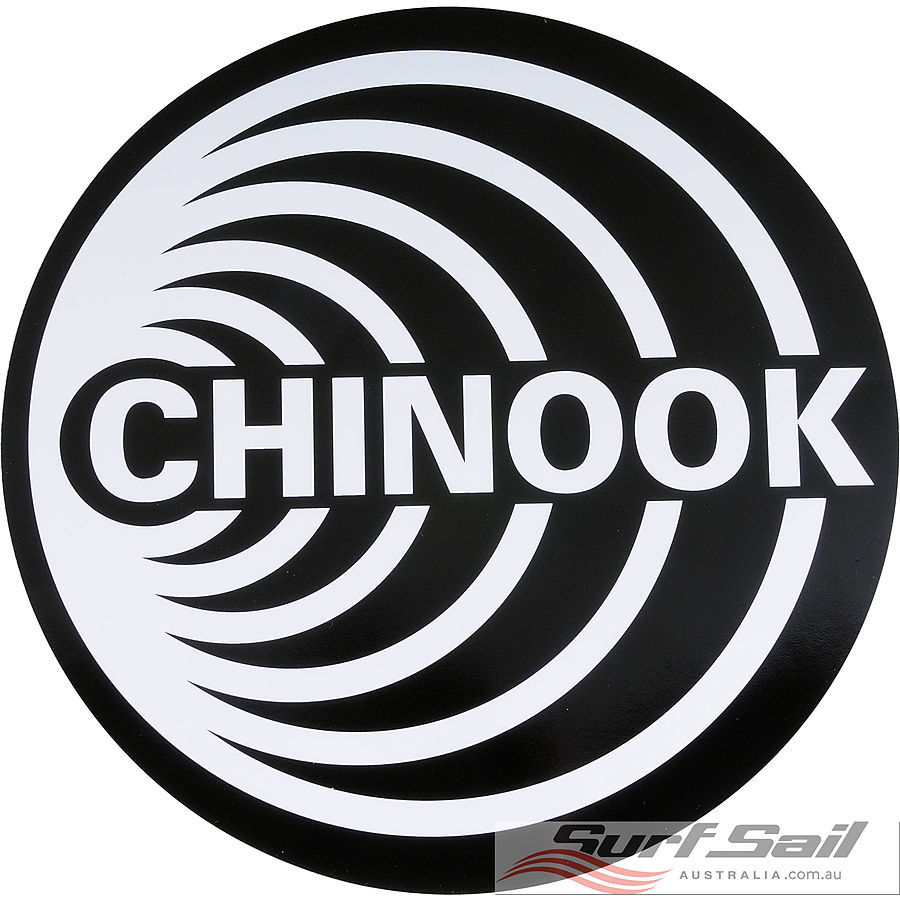 Chinook Logo Sticker Round 240mm - Image 1