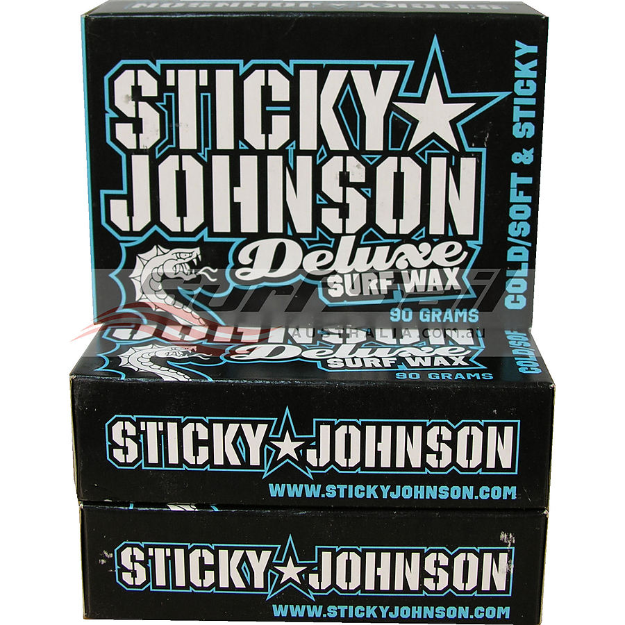 Sticky Johnson Cold Water Deluxe Surf Wax 3 Pack - Image 1