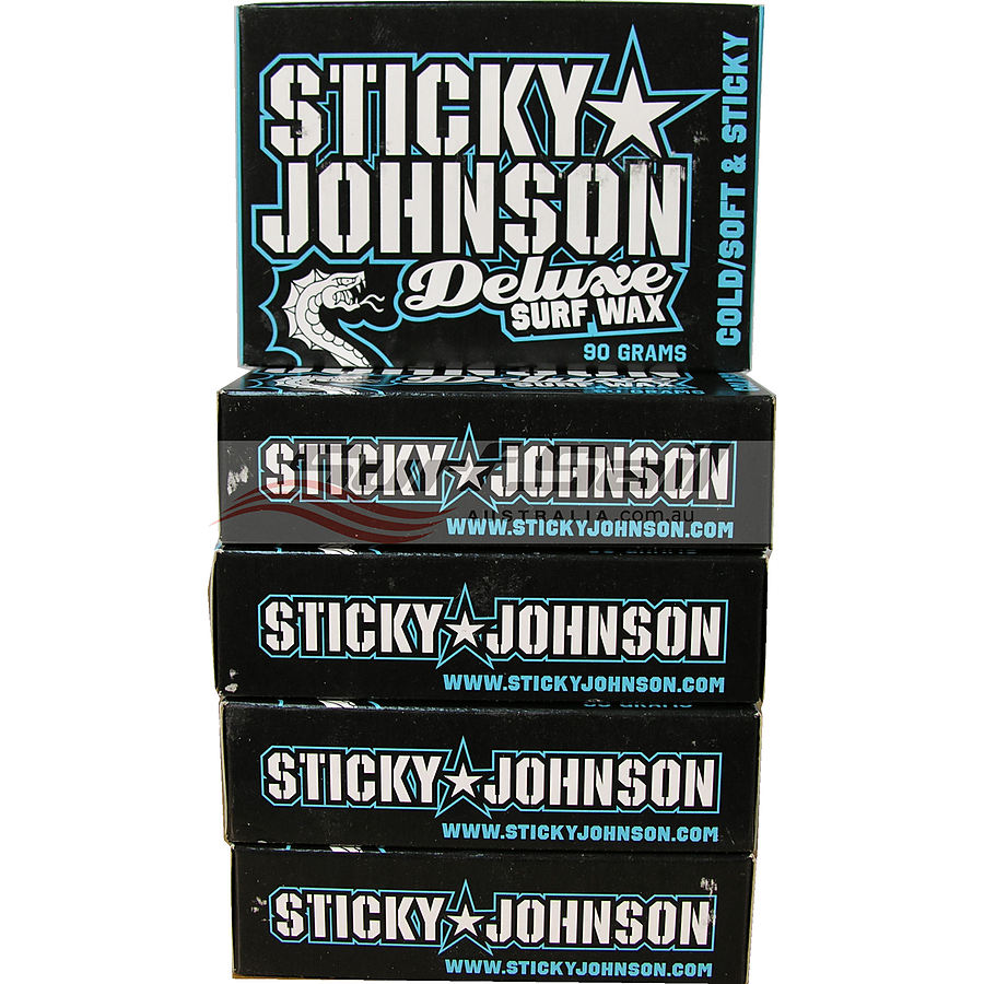 Sticky Johnson Cold Water Deluxe Surf Wax 5 Pack - Image 1