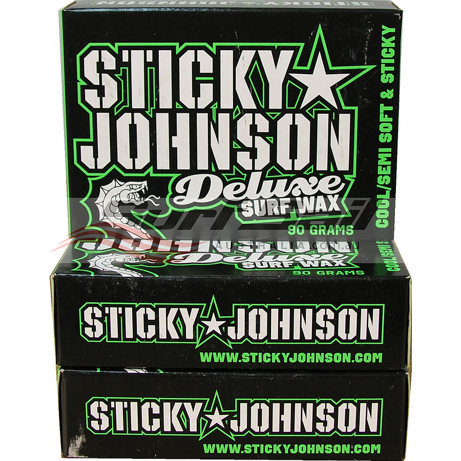 Sticky Johnson Cool Water Deluxe Surf Wax 3 Pack - Image 1