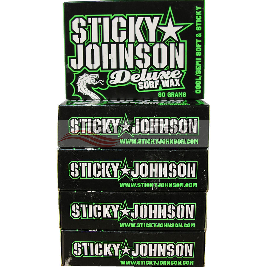 Sticky Johnson Cool Water Deluxe Surf Wax 5 Pack - Image 1