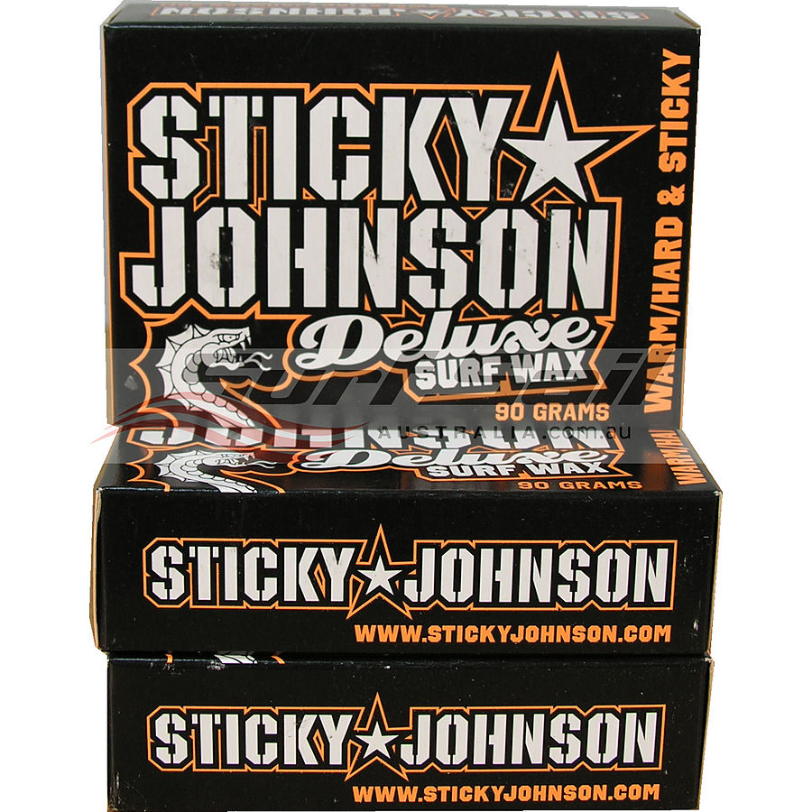 Sticky Johnson Warm Water Deluxe Surf Wax 3 Pack - Image 1