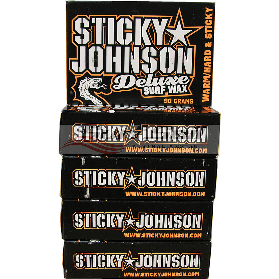 Sticky Johnson Warm Water Deluxe Surf Wax 5 Pack - Image 1