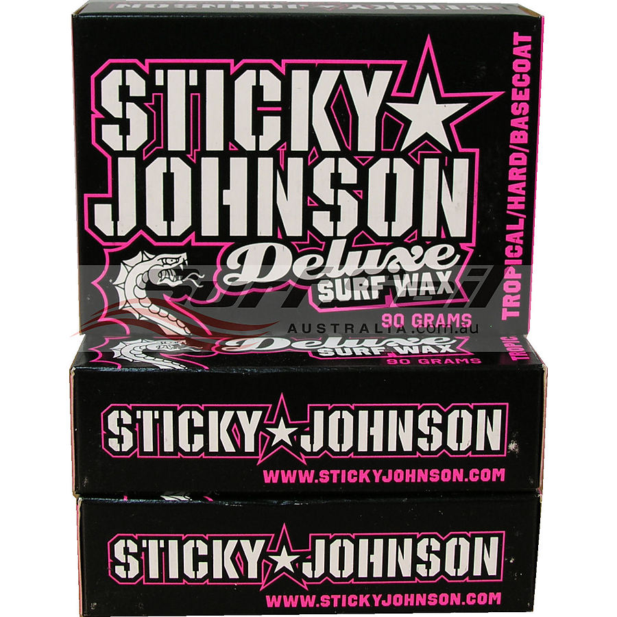 Sticky Johnson Tropical Water Deluxe Surf Wax 3 Pack - Image 1