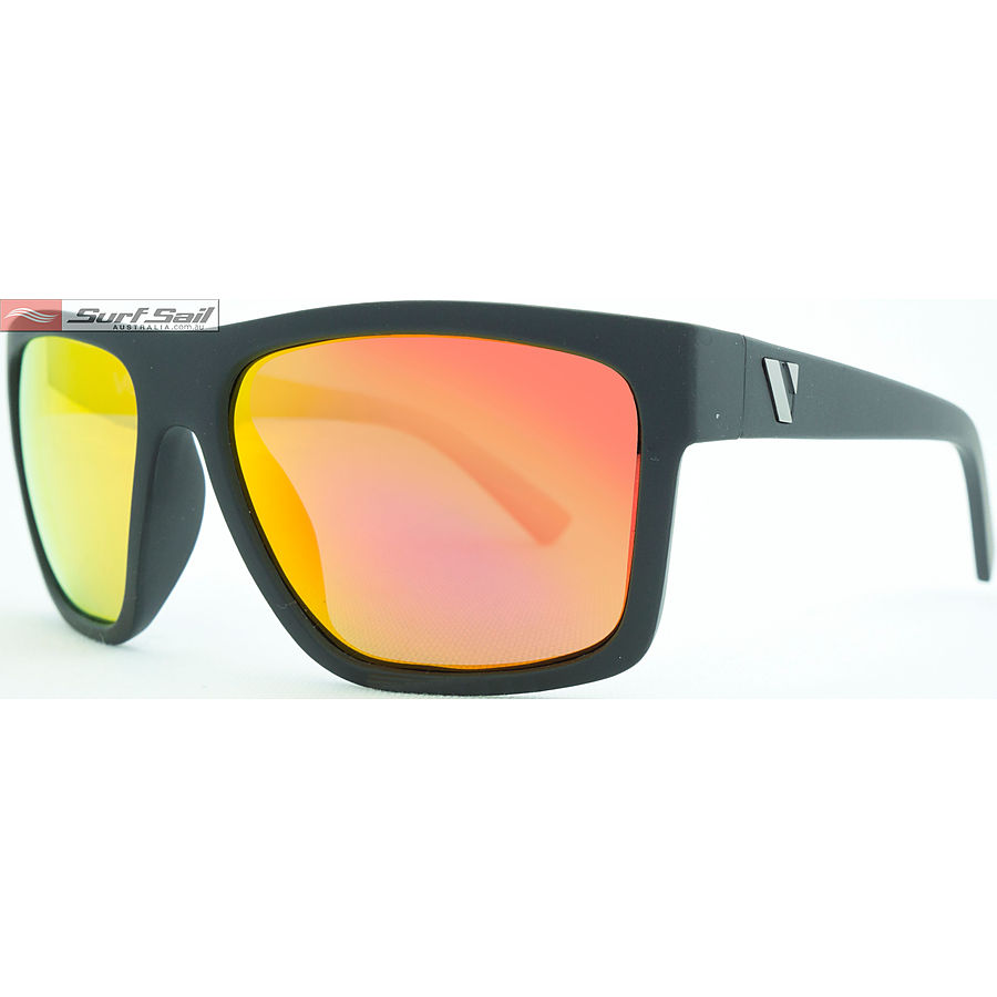 Venture Eyewear The Edge Matt Black Red Iridium Polarised Sunglasses - Image 1