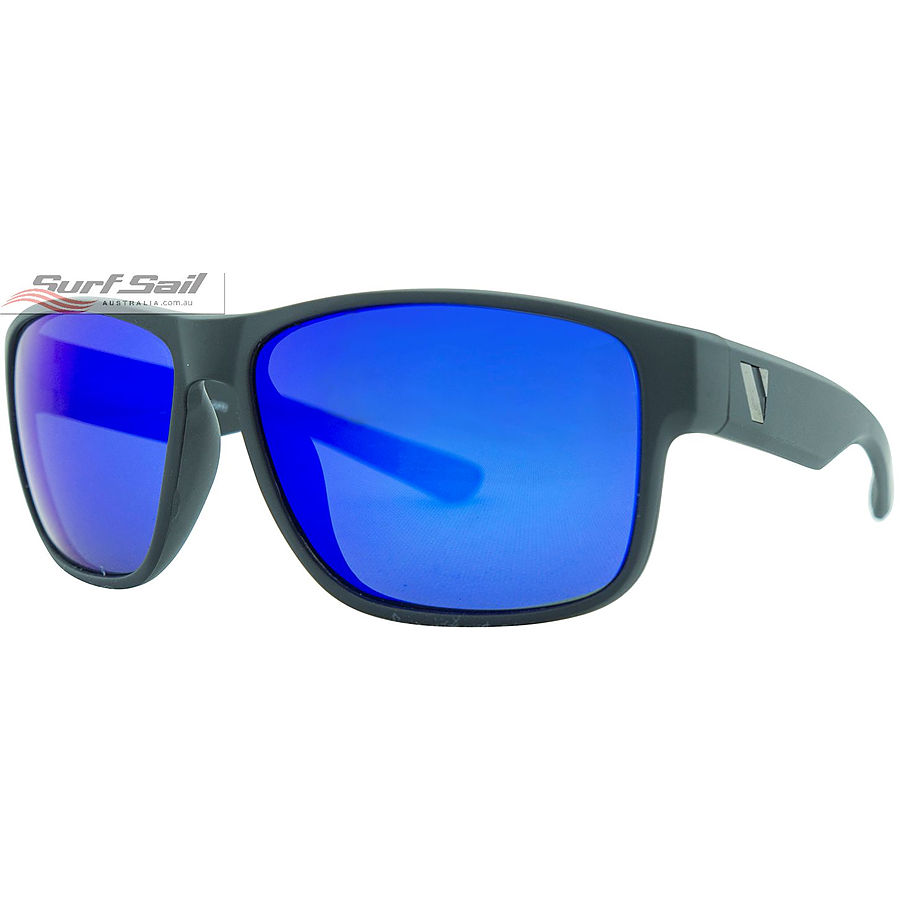 Venture Eyewear Summit Matt Black Blue Iridium Polarised Sunglasses - Image 1