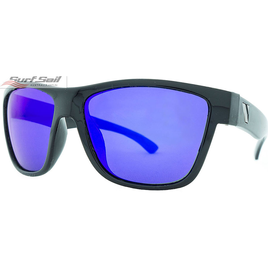 Venture Eyewear Escape Gloss Black Blue Iridium Polarised Floating Sunglasses - Image 1