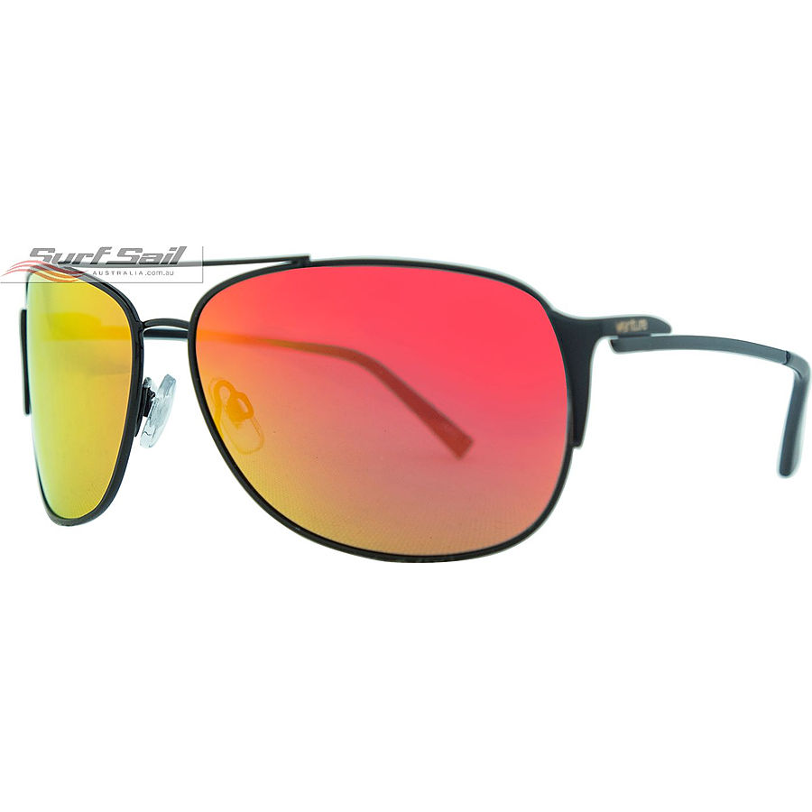 Venture Eyewear Maverick Gloss Black Red Iridium Polarised Sunglasses - Image 1