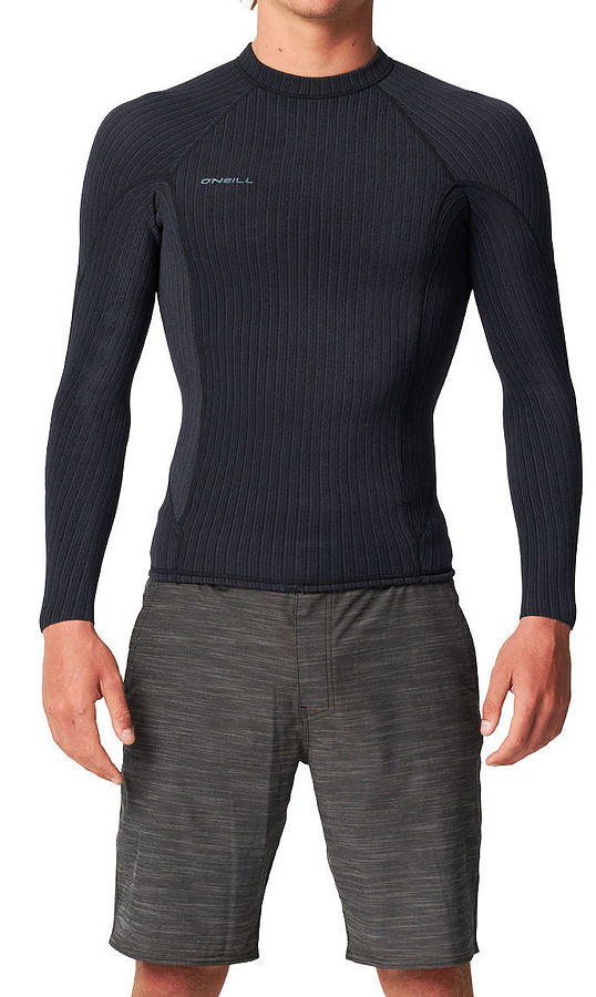 Oneill Hyperx 1.5mm Mens LS Crew Black - Image 2