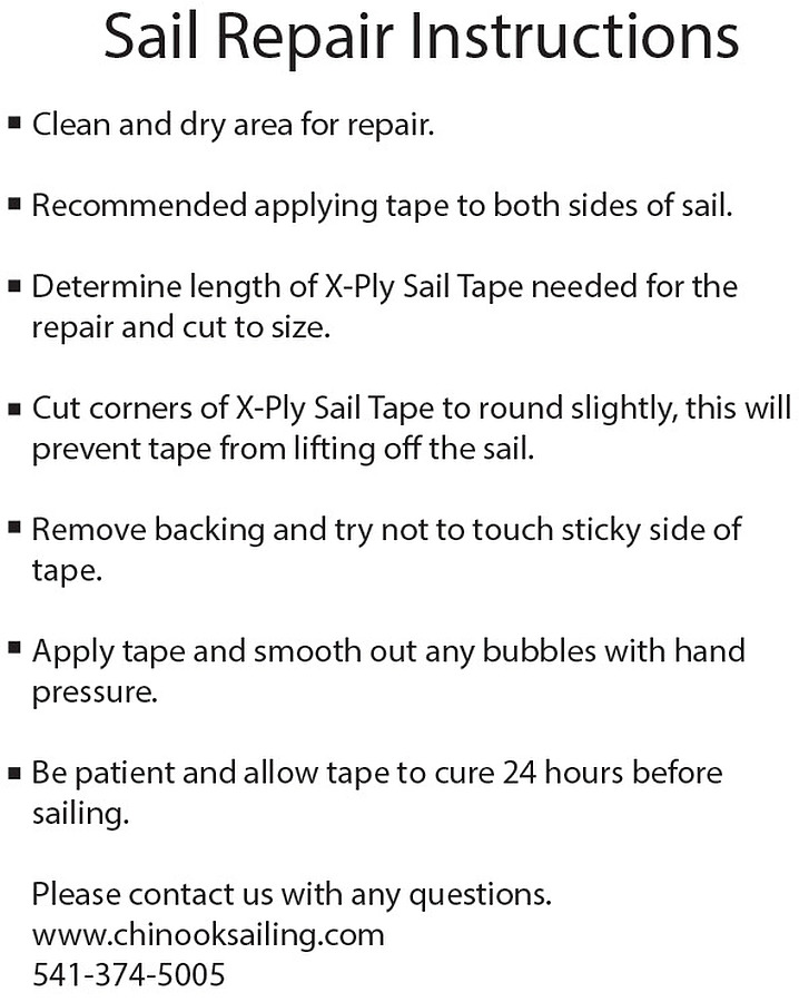 Chinook X Ply Sail Repair Tape - Image 2
