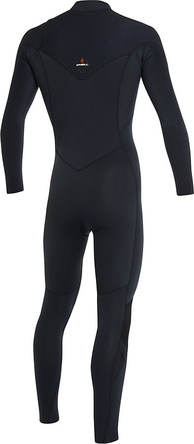 Oneill Hyper Fire Mens Full Steamer Chest Zip Black 4mm 3mm - Image 3
