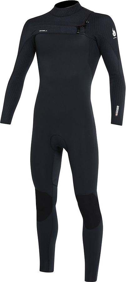 Oneill Hyper Fire Mens Full Steamer Chest Zip Black 4mm 3mm - Image 4