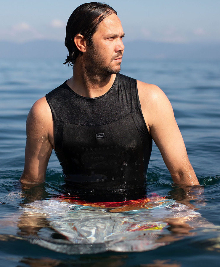 Oneill Mens Thin Skins Neo Rib Cage Vest Black - Image 4