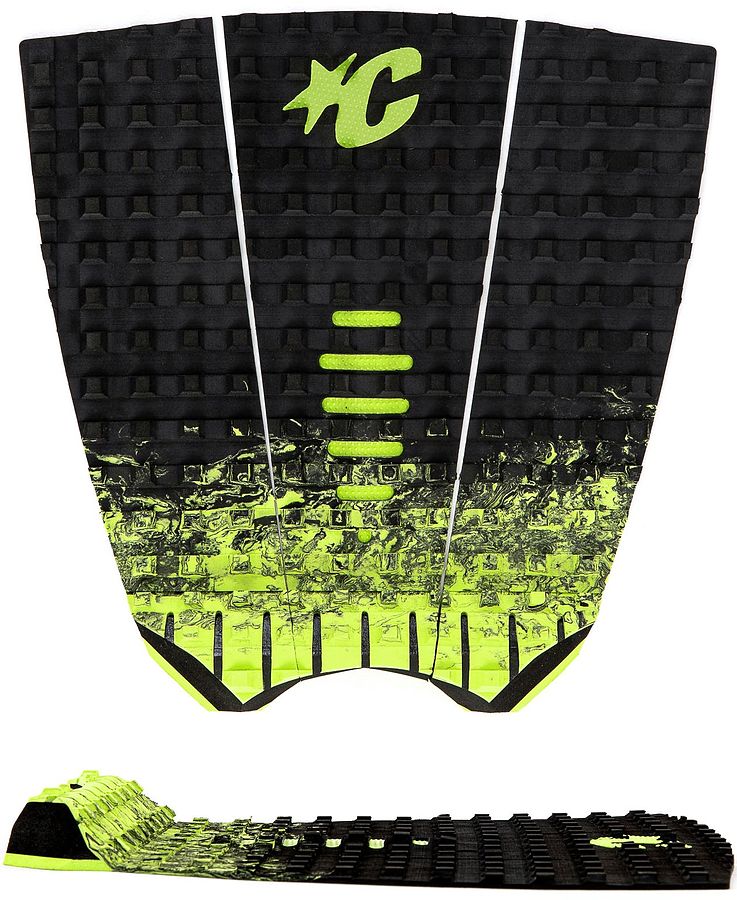 Creatures of Leisure Mick Fanning Traction Black Fade Lime - Image 1