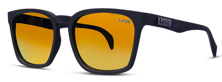Liive Vision Alik Mirror Polar Matt Black Sunglasses - Image 1