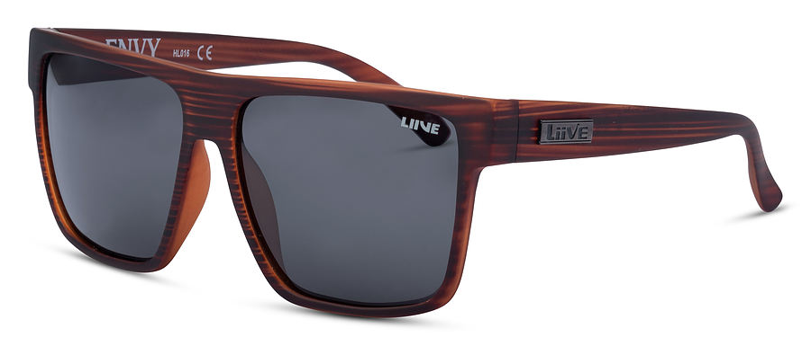 Liive Vision Envy Polarised Black Wood Sunglasses - Image 1