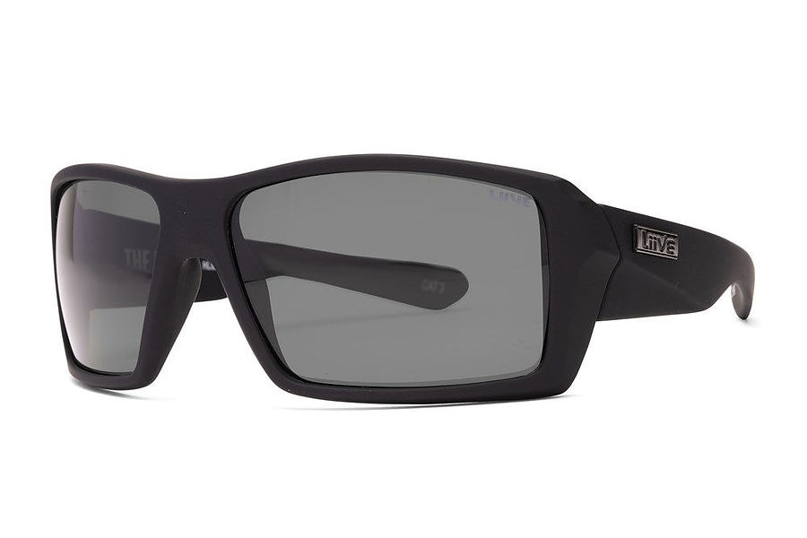 Liive Vision The Edge Polar Matt Black Sunglasses - Image 1