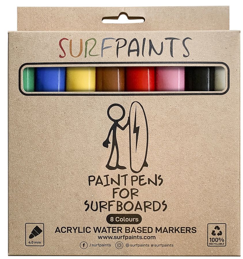 Surfpaints Surfboard Primary Colours Paint Pens - Image 1