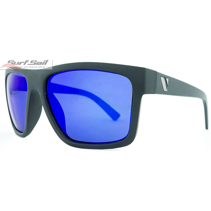 Venture Eyewear The Edge Matte Black Blue Iridium Polarised Sunglasses - Image 1