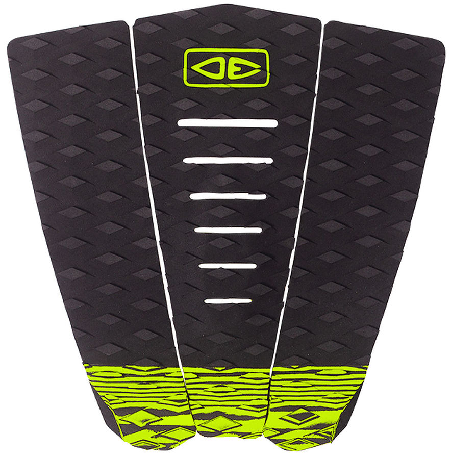 Ocean and Earth Simple Jack 3 Piece Shortboard Traction Black Lime - Image 1