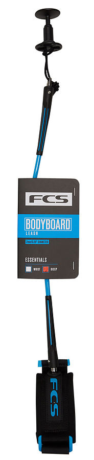 FCS Bodyboard Bicep Leash Black Blue - Image 1
