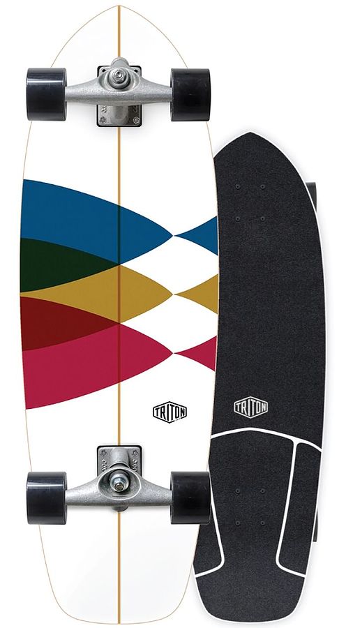 Carver Triton Spectral Raw CX Complete Surfskate Skateboard - Image 1